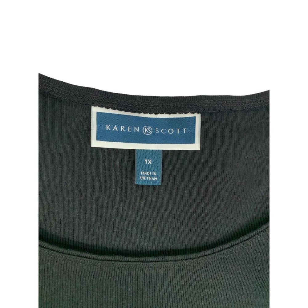Karen Scott Women's Black Fall Top - Picture 4 of 9